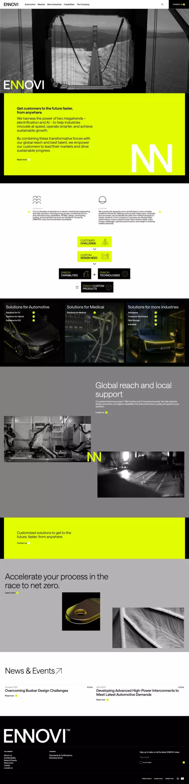 Screenshot of ennovi.com